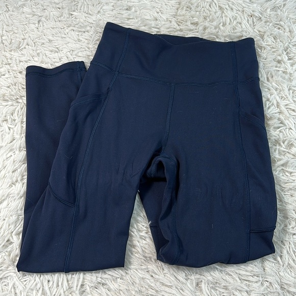 Lululemon Invigorate High-Rise Crop 23" True Navy - Picture 1 of 6